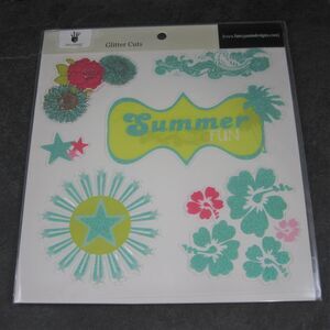 Fancy Pants Summer Scrapbooking Stickers Glitter Cuts Discontinued